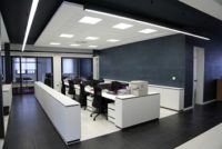 Old, poorly lit office space