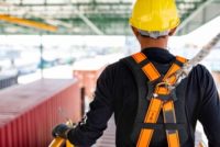 Worker wearing PPE